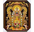 Tirupati Balaji & Goddess Lakshmi Divine Crystal Resin Frame – 14" x 20"